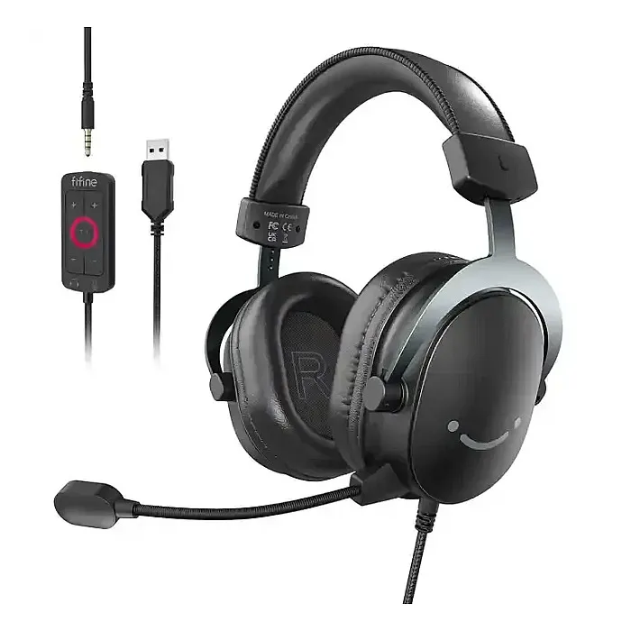Fifine Ampligame H9 PC Gaming Headset, USB Headset with 7.1...